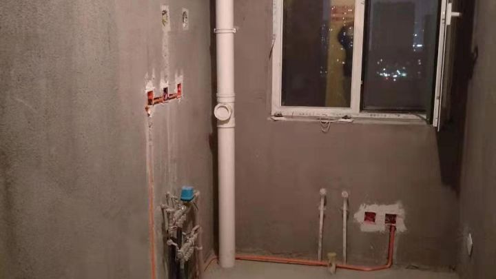京漢君庭7號(hào)樓在施工地-水電階段